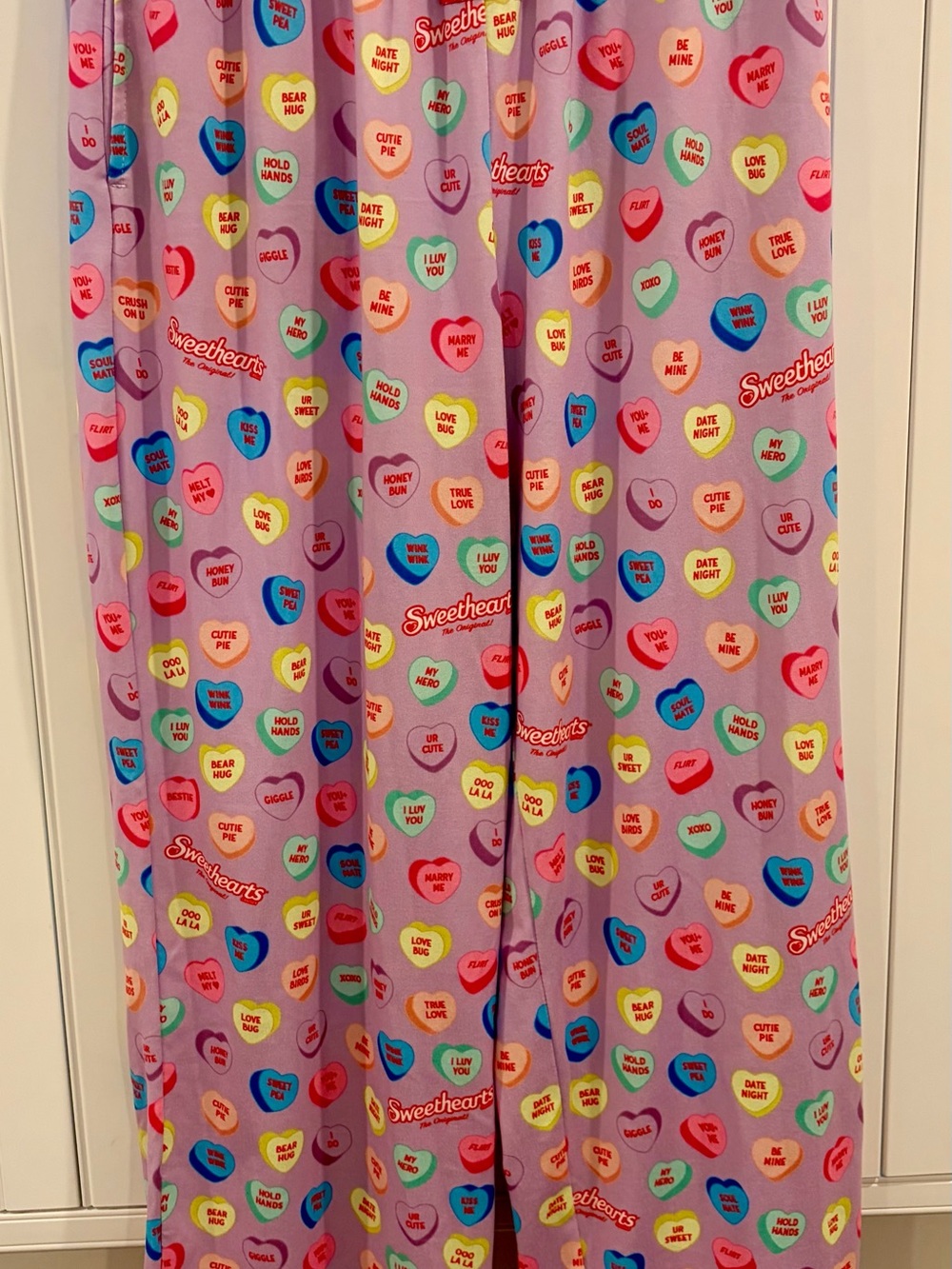 Sweethearts Conversation Hearts Candy Lounge Pajama Pants